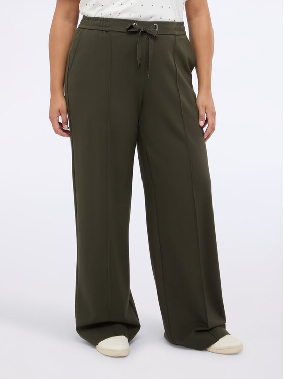 Fiorella Rubino Fiorella Rubino Pantaloni di tessuto P838L002245N035 Verde Regular Fit
