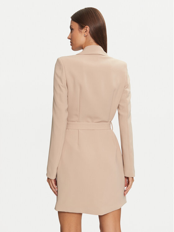 Guess Guess Kokteiļkleita Leonie W4BK46 WGLO2 Bēšs Regular Fit