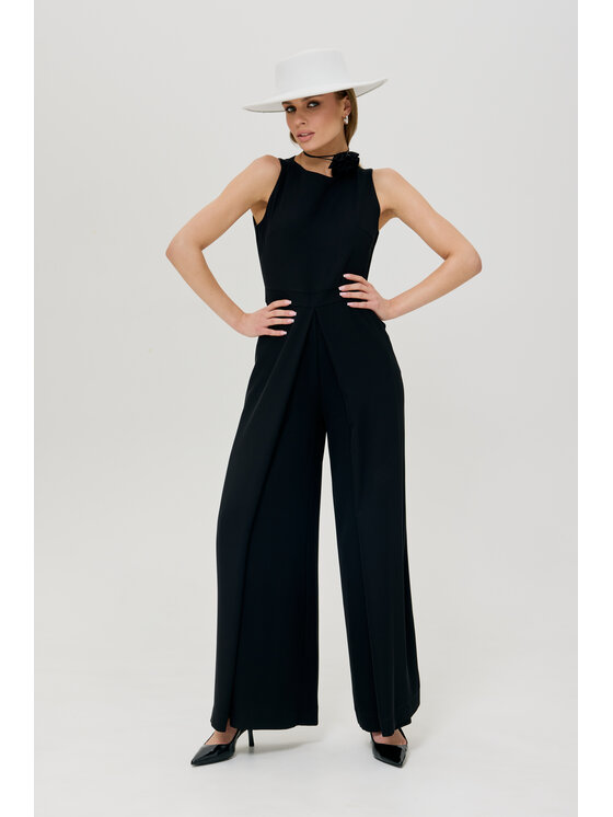 Makover Makover Jumpsuit K184 Nero Modern Slim Fit