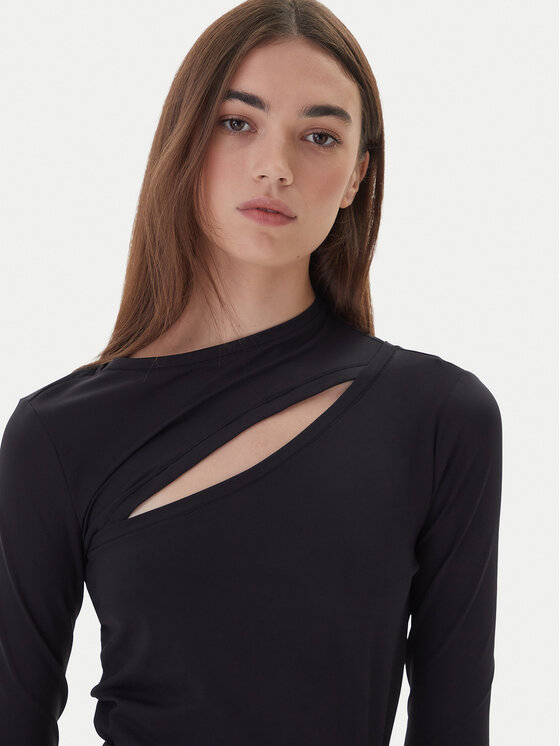 PINKO PINKO Blúz Corazon 106085 A308 Fekete Regular Fit