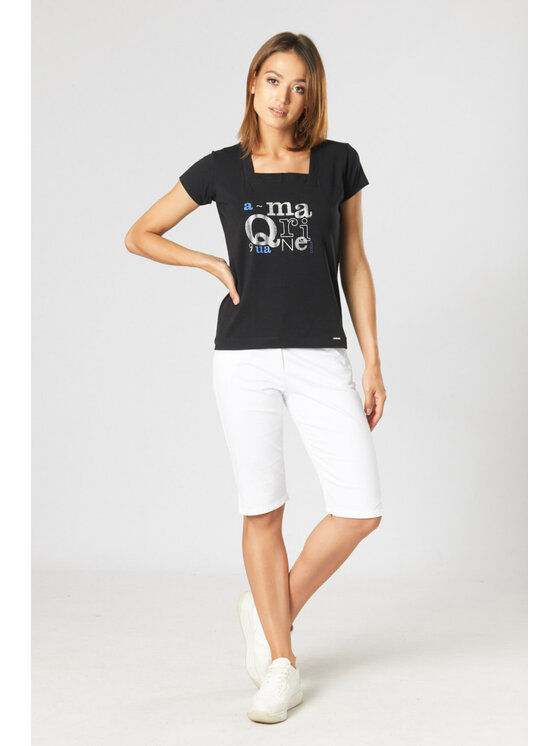 QUIOSQUE QUIOSQUE Blúzka QUIOSQUE 1LQ003259 Čierna Regular Fit