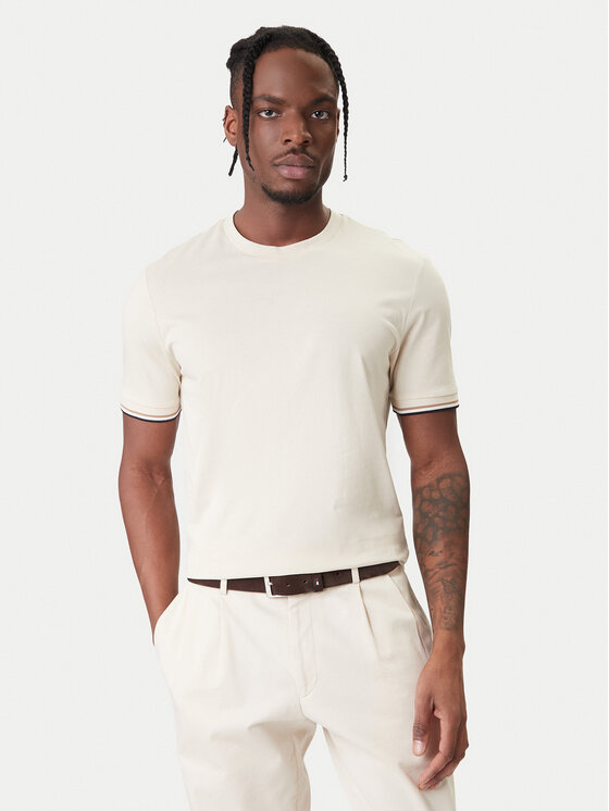 BOSS BOSS Tricou Thompson 04 50501097 Écru Regular Fit