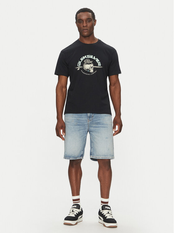 Quiksilver Quiksilver T-Shirt EQYZT08056 Czarny Regular Fit