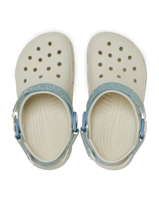 Crocs Crocs Papucs Clsc Dnm Flwr Adj BackstrapCgK 212511 Szürke