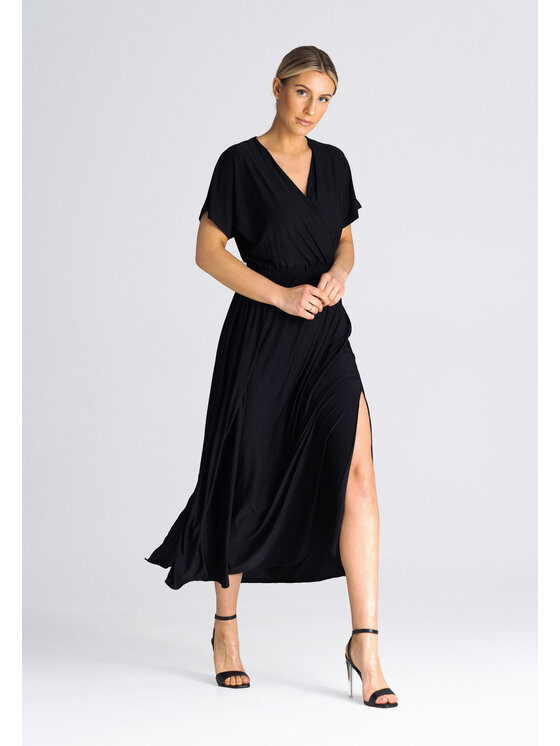 FIGL FIGLFIGL Vestito SUKIENKA M935 Nero Regular Fit