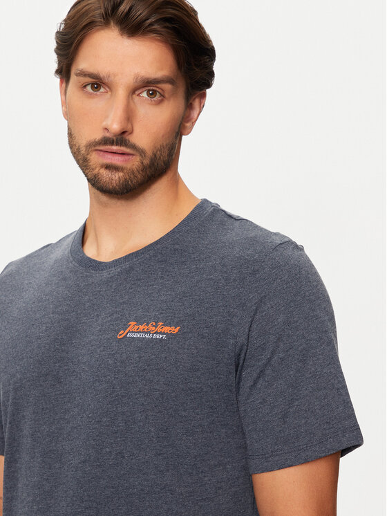 Jack&Jones Jack&Jones T-krekls Erik 12257603 Tumši zils Relaxed Fit