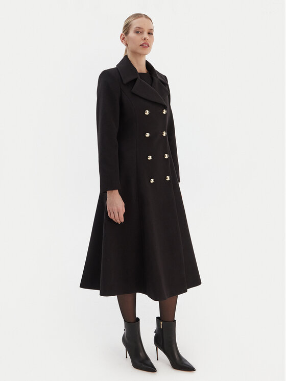 Rinascimento Rinascimento Cappotto di transizione CFC0126730003 Nero Regular Fit