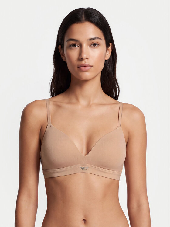 Emporio Armani Underwear Emporio Armani Underwear Podprsenka Bralette EW000442 AF25571 U4134 Světle béžová