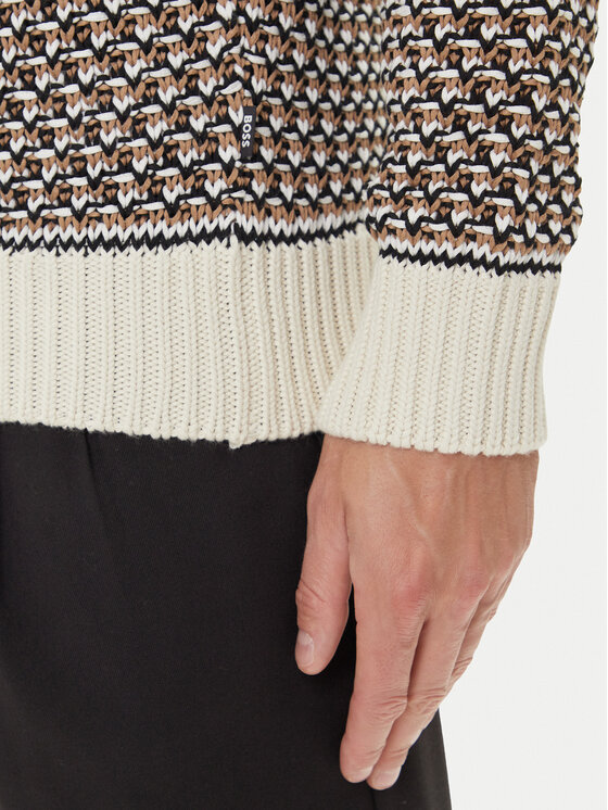 BOSS BOSS Sweter C-Imauro 50543159 Beżowy Relaxed Fit