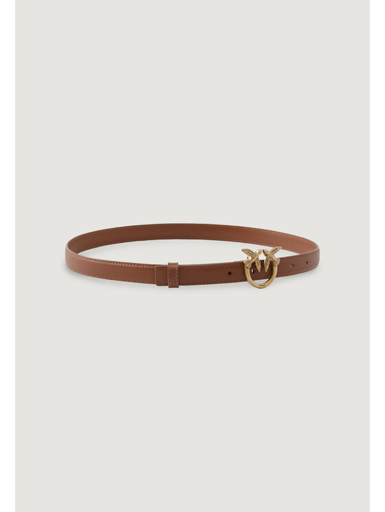 PINKO PINKO Pasek LOVE BERRY H3 VITELLO SETA Beżowy