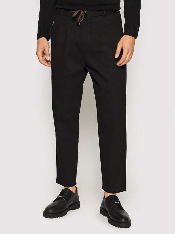 Only & Sons Pantaloni chino Dew 22020404 Negru Tapered Fit