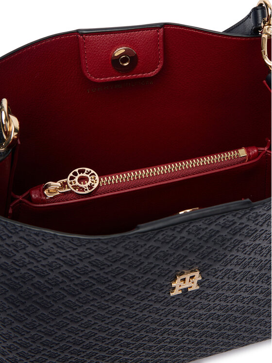 Tommy Hilfiger Tommy Hilfiger Borsetta Th Icon Shoulder Bag Mono AW0AW19000 Blu scuro