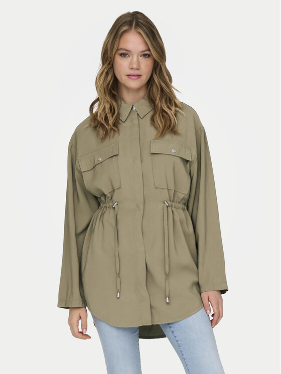 ONLY ONLY Kevad-sügis jope Nadine 15308614 Khakivärviline Regular Fit