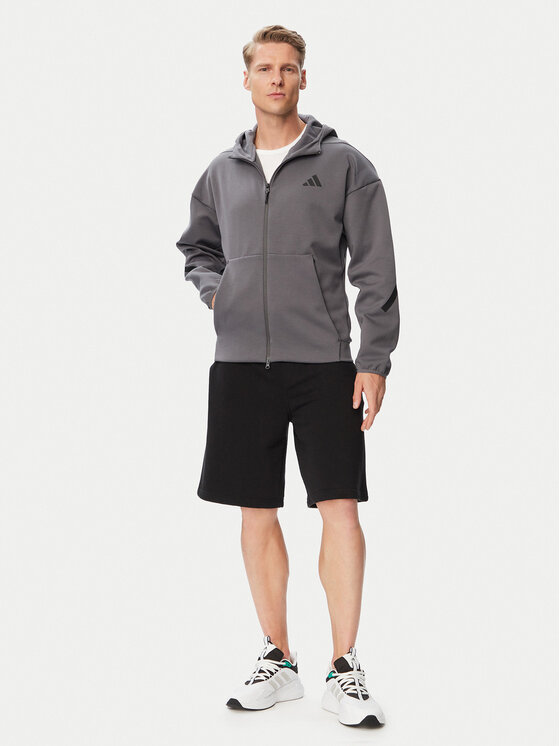 adidas adidas Džemperis Z.N.E. Full Zip KX7689 Pilka Regular Fit