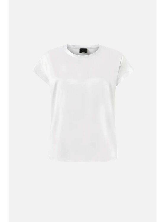 PINKO Pinko Bluzka PINKO BLUSA IN SATIN STRETCH 100100A1RIZ05 Biały Regular Fit