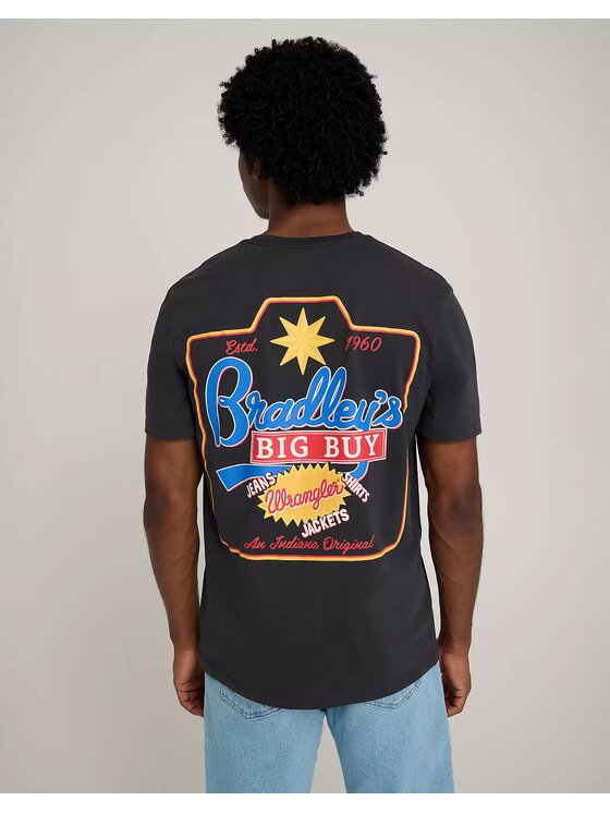 Wrangler Wrangler T-Shirt BRADLEYS BIG BUY TEE Niebieski Regular Fit