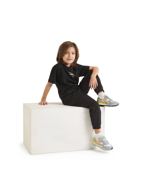 Diadora Diadora Spodnie dresowe JB. PANTS GRAFFITI Czarny Regular Fit