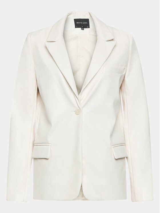 Brave Soul Brave Soul Pintsak LJK-HEPBURNPKF Valge Regular Fit