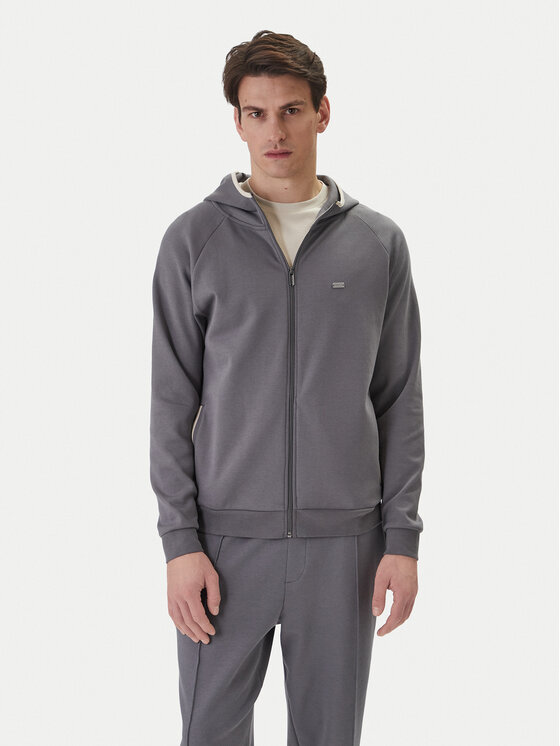 BOSS Bluză Sense 50557206 Gri Regular Fit