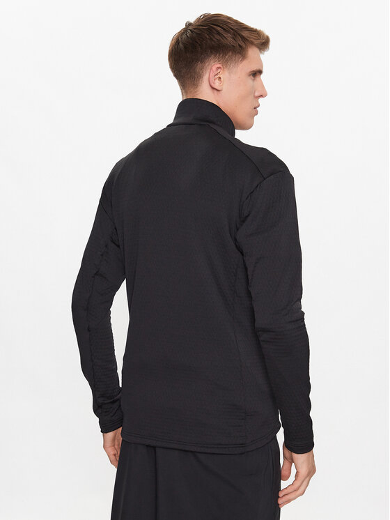 adidas adidas Флісовий реглан IB1818 Чорний Slim Fit