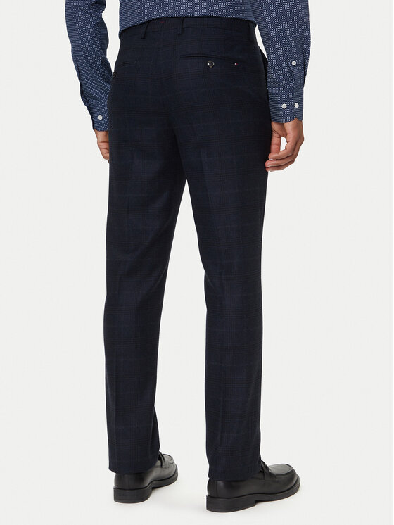Tommy Hilfiger Tommy Hilfiger Chinosy Denton MW0MW40782 Granatowy Slim Fit