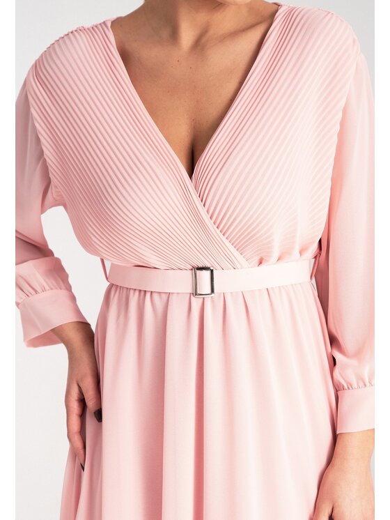 FIGL FIGL Sukienka koktajlowa M1141 Różowy Feminine Fit