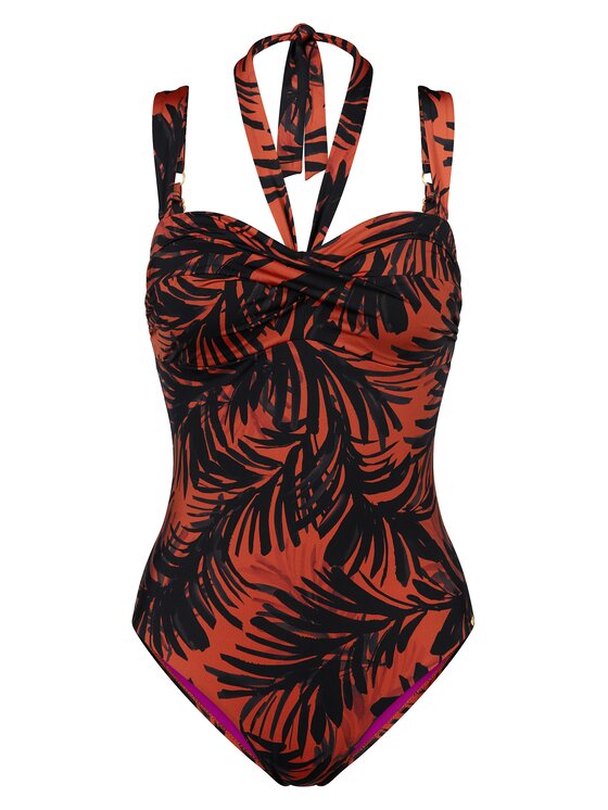 Triumph Triumph Μαγιό Summer Palm 10226609 Καφέ