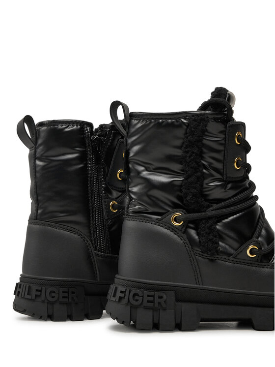 Tommy Hilfiger Tommy Hilfiger Μπότες Χιονιού Fur Boot T3A5-33610-1695 M Μαύρο