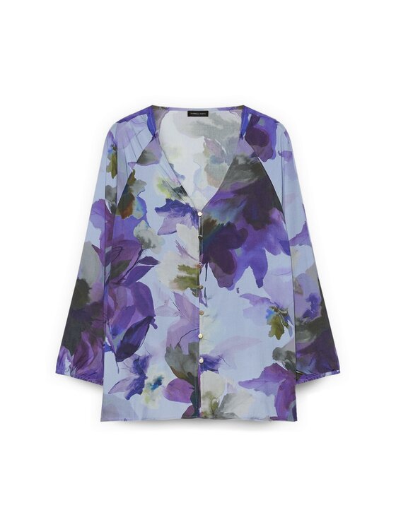 Fiorella Rubino Fiorella Rubino Camicia 5002L000165N0R9 Viola A-Line Fit