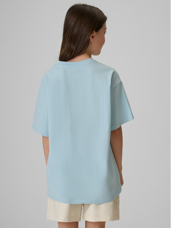 4F 4F T-Shirt SUMMER SPLASH Niebieski Loose Fit