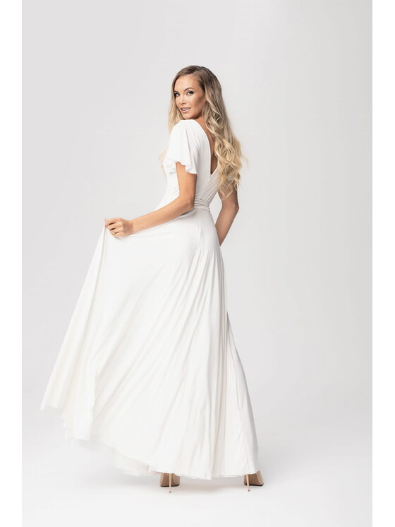 Aurora Aurora Sukienka wieczorowa Ślubna Abelia Biały Feminine Fit