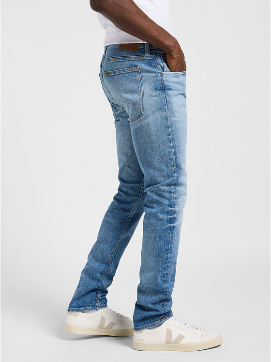 Lee Lee Jeansy LUKE Niebieski Slim Fit