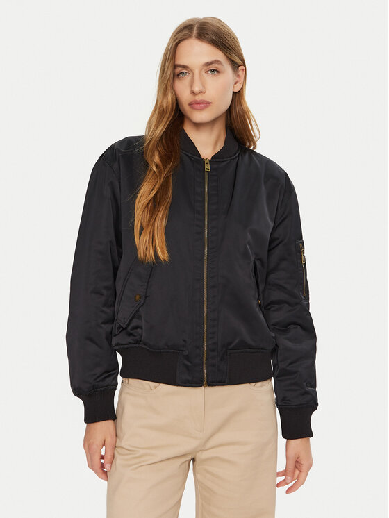 Champion Champion Μπόμπερ μπουφάν 117578 Μαύρο Custom Fit
