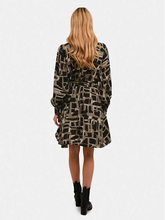 Kaffe Kaffe Ежедневна рокля Tanya 10508240 Черен Regular Fit