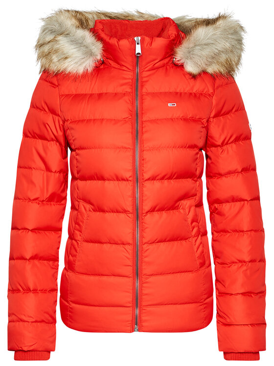 Tommy Jeans Tommy Jeans Daunenjacke Basic Dowm DW0DW08588 Rot Slim Fit