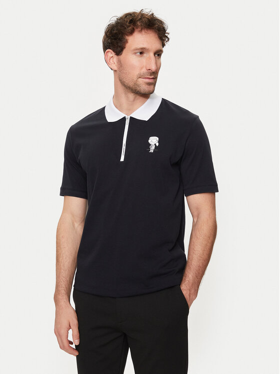 KARL LAGERFELD Polo 745025 542224 Tumši zils Regular Fit