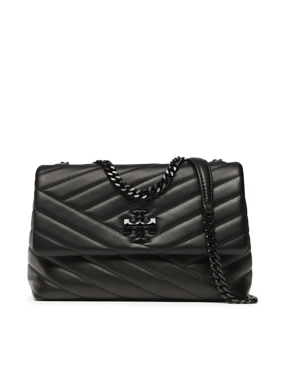 Tory Burch Tory Burch Τσάντα Kira Chevron Powder 90856 Μαύρο