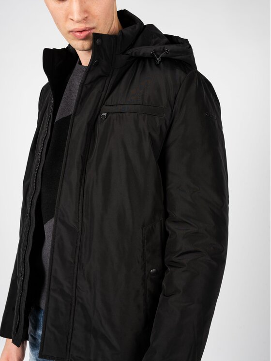 Geox Geox Bunda pro přechodné období M2620L T2882 Černá Regular Fit