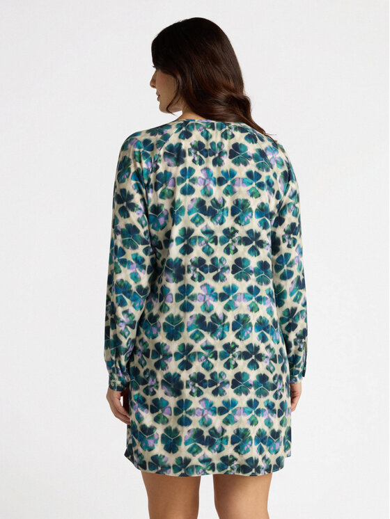 Fiorella Rubino Fiorella Rubino Vestito da giorno 7487T001655N0S5 Verde Regular Fit