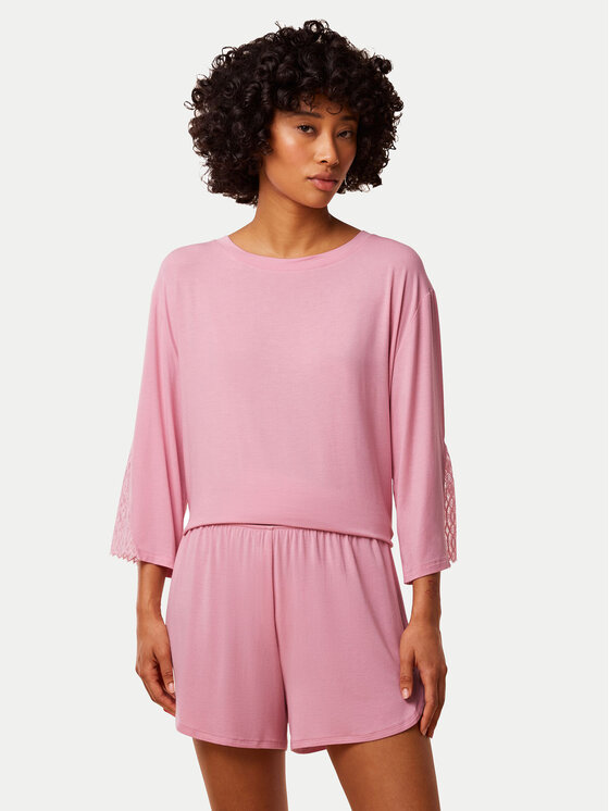 Triumph Pantaloncini del pigiama Aura Spotlight 10221415 Rosa Relaxed Fit, taglia : 40