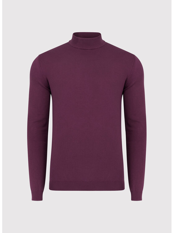 Pako Lorente Pako Lorente Sweter P26WN-2X-015 Bordowy Classic Fit