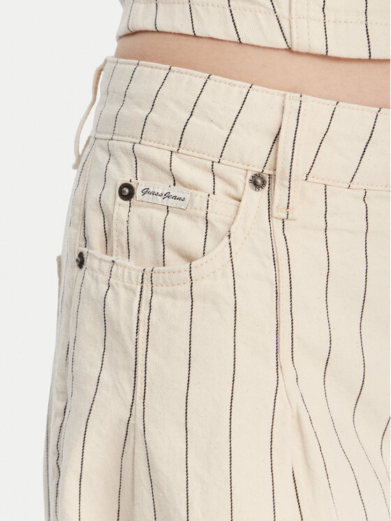 Guess Jeans Guess Jeans Jeansy W6GA2U D7961 Écru Wide Leg