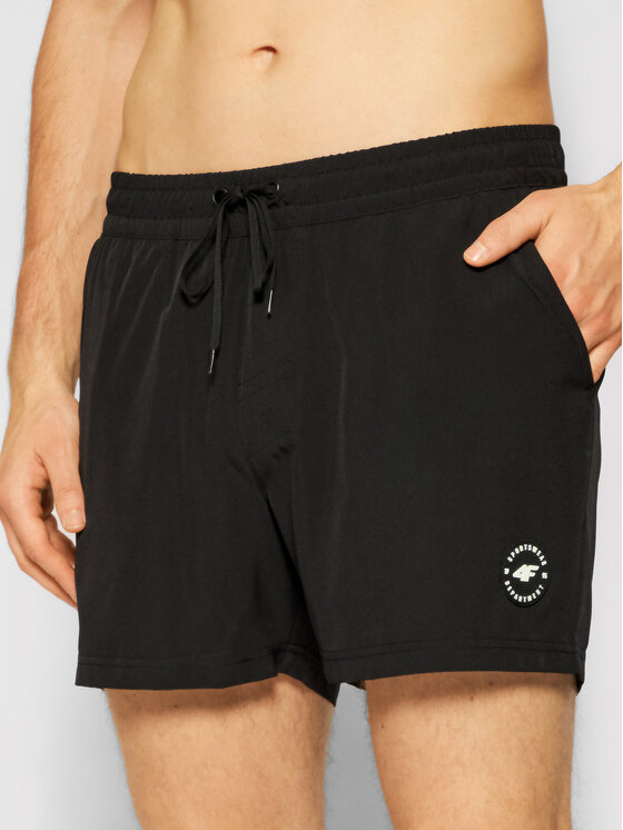 4F 4F Szorty kąpielowe H4L21-SKMT001 Czarny Regular Fit