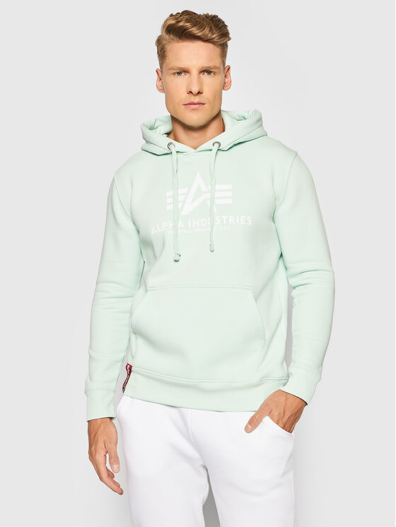 Alpha Industries Alpha Industries Mikina Basic 178312 Zelená Regular Fit
