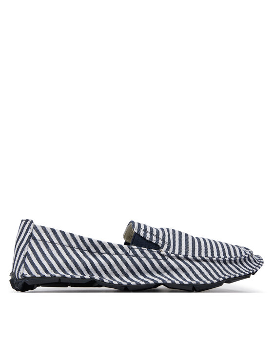 Pantofi Vibram Fivefingers One Quarter Moc 23M1E01 Stripes Dark Blue-White/Blue