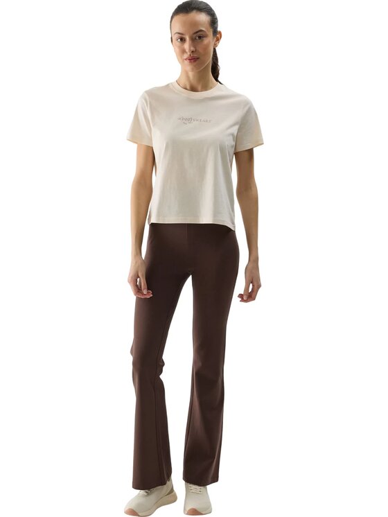 4F 4F T-shirt 4FWSS24TTSHF1354-12S-XS Bianco Regular Fit