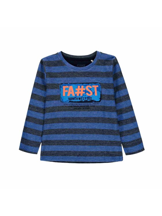 Kanz Kanz Bluzka 2043453-0001 Kolorowy Basic Fit