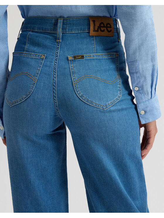 Lee Lee Jeansy STELLA Niebieski Wide Leg
