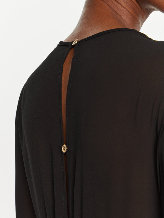 Rinascimento Rinascimento Φόρεμα κοκτέιλ CFC0120006003 Μαύρο Slim Fit