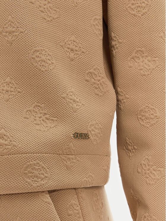 Guess Guess Bluză V5YQ04 KBSL2 Bej Regular Fit